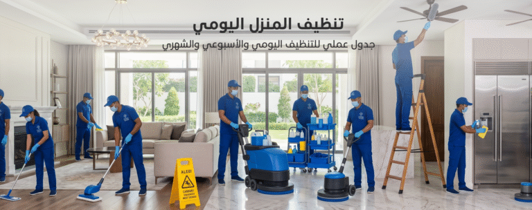 المدونة نظيف المنزل اليومي مع ترتيب الغرف وإزالة الغبار وتنظيف الأسطح